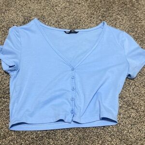 size small button shein top